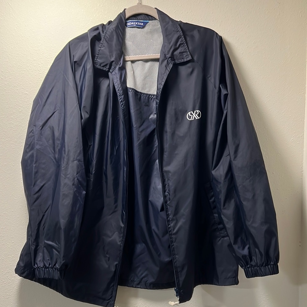 Size Large Blue Windbreaker, Rextar brand